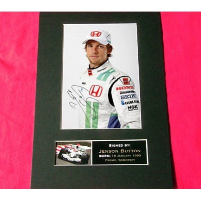 Jenson Button Pre-Printed autograph