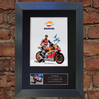 Marc Marquez Pre-Printed Autograph