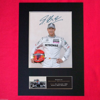 Michael Schumacher Pre-Printed Autograph