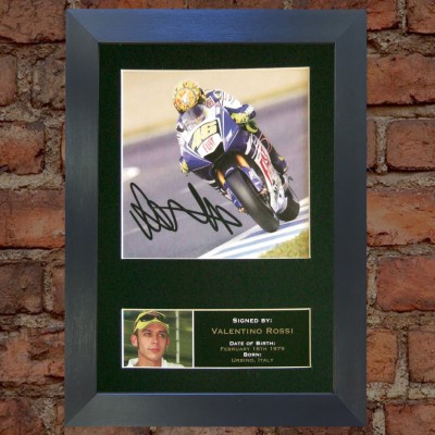 Valentino Rossi Pre-Printed Autograph