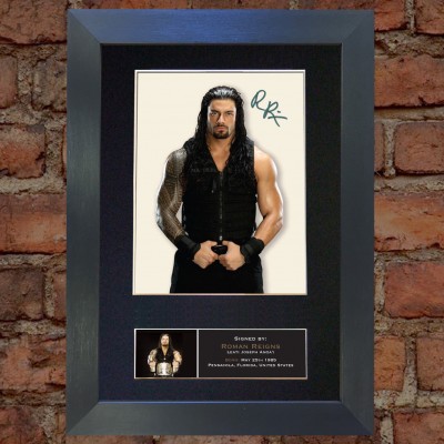 Roman Reigns Pre-Printed Autograph (WWE)