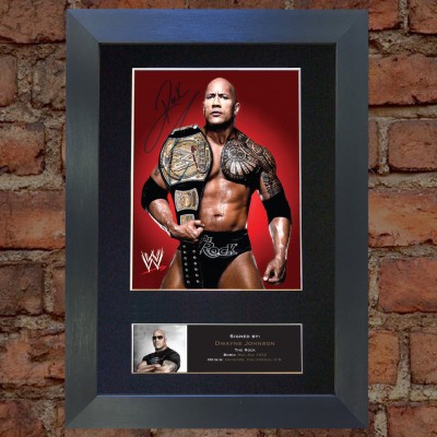 The Rock Pre-Printed Autograph (WWE)