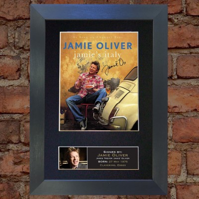 Jamie Oliver Pre-Printed Autograph (Jaime's Italy)