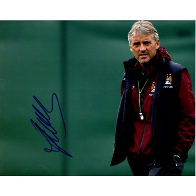 Roberto Mancini autograph (Manchester City)