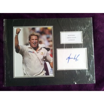 Shane Warne autograph