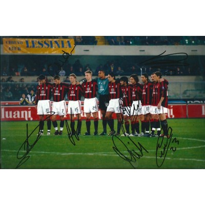 A.C. Milan team autographs 2