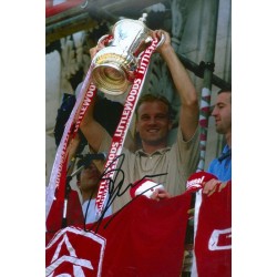 Dennis Bergkamp autograph AFTAL (Arsenal)