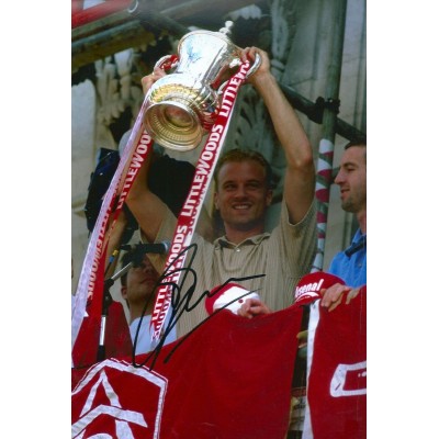 Dennis Bergkamp autograph AFTAL (Arsenal)