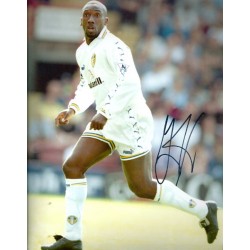 Jimmy Floyd Hasselbaink autograph (Leeds United)