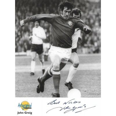 John Greig autograph AFTAL (Rangers)