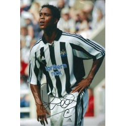 Patrick Kluivert autograph AFTAL (Newcastle United)