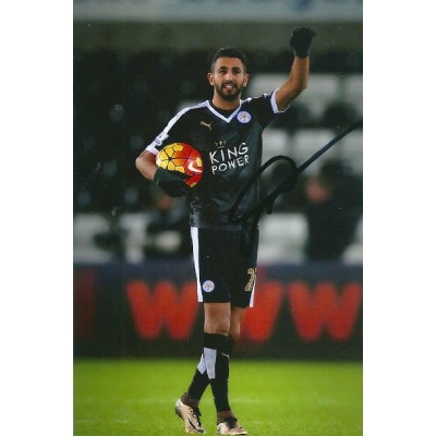 Riyad Mahrez autograph (Leicester City)