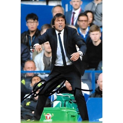 Antonio Conte autograph AFTAL (Chelsea)