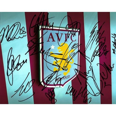 Aston Villa F.C. 2019/20 team autograph AFTAL