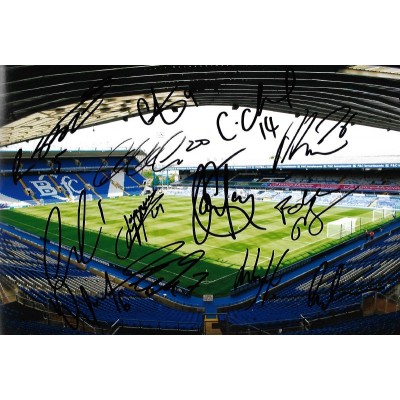 Birmingham City F.C. 2016 team autograph AFTAL