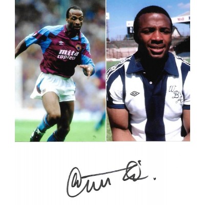 Cyrille Regis autograph AFTAL (West Bromich Albion / Aston Villa)