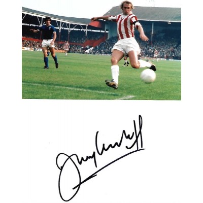 Jimmy Greenhoff autograph AFTAL (Stoke City / Man Utd)