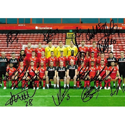 Walsall F.C. 2018/19 team autograph AFTAL 1