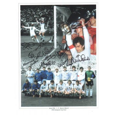 Aston Villa F.C. team autograph (1982 European Cup Winners)