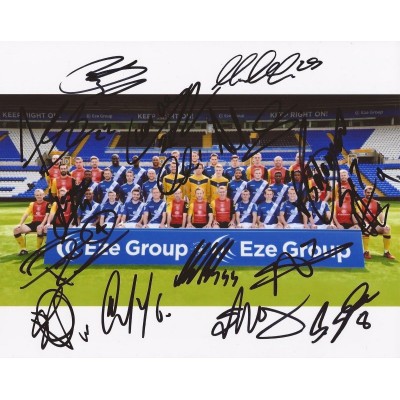 Birmingham City F.C. 2015/16 team autograph