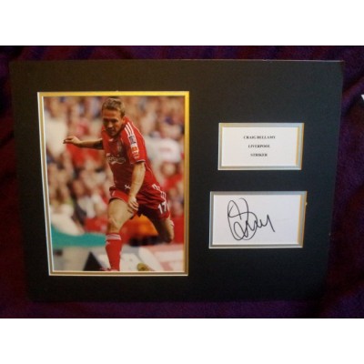 Craig Bellamy autograph (Liverpool; Wales)