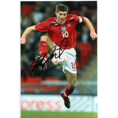 Steven Gerrard autograph (Liverpool; England)