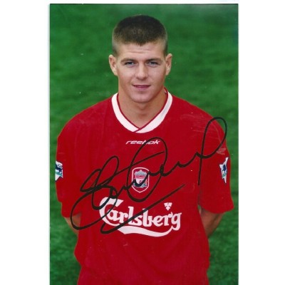 Steven Gerrard autograph (Liverpool; England)