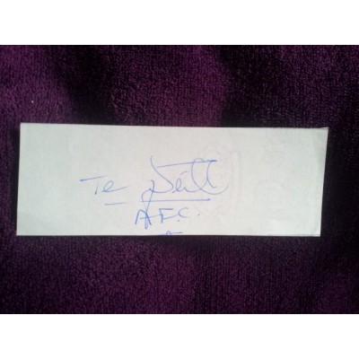 Terry Neill autograph 1 (Arsenal)