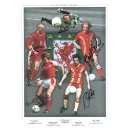 Wales Football Legends autograph
