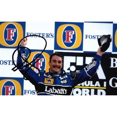 Nigel Mansell autograph AFTAL 3