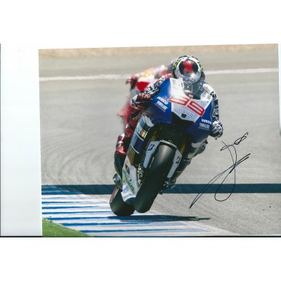 Jorge Lorenzo autograph AFTAL