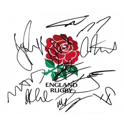 England Rugby team autograph