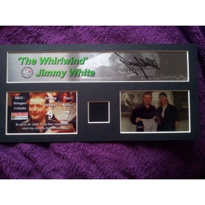 Jimmy White autograph (w/ Clothing Swatch)