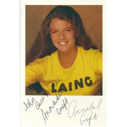 Annabel Croft dedicated autograph