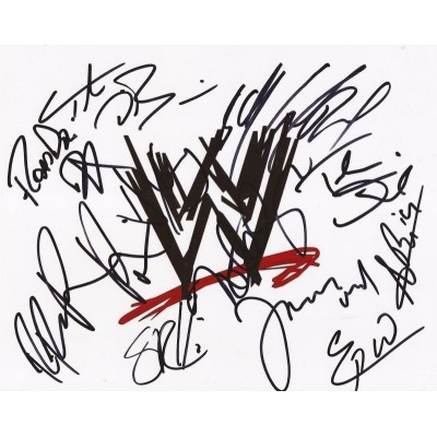WWE wrestler autographs