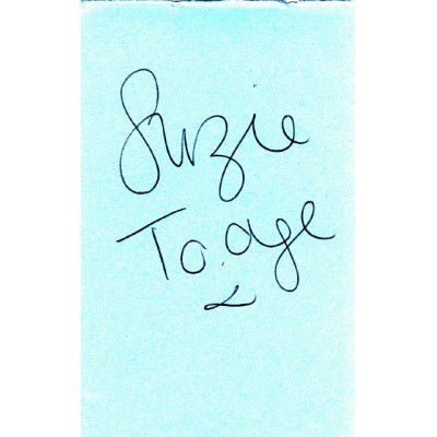 Suzie Toase autograph Harry Potter