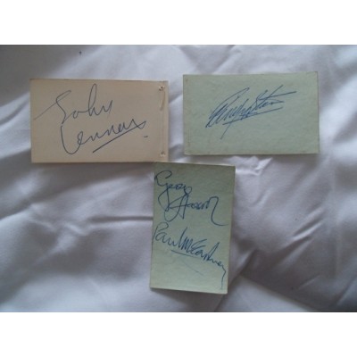 The Beatles autographs