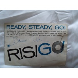 The Beatles Ready, Steady, Go 1964 Signed Ticket