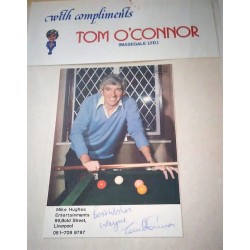 Tom O'Connor autograph (dedicated)