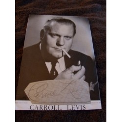 Carroll Levis autograph