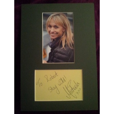 Michaela Strachan dedicated autograph