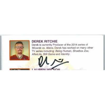 Derek Ritchie autograph AFTAL (Script Editor on Doctor Who)