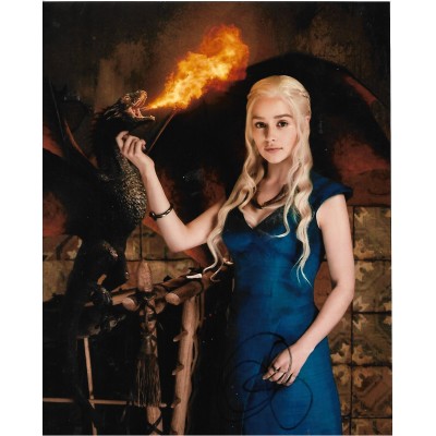 Emilia Clarke Game of Thrones autograph