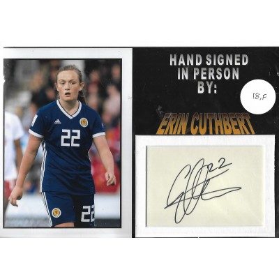 Erin Cuthbert football autograph Erin Cuthbert football autograph