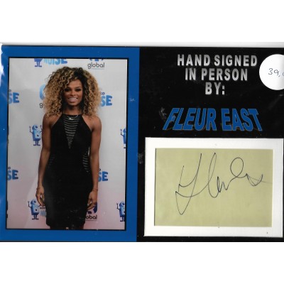 Fleur East autograph