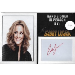 Gabby Logan autograph