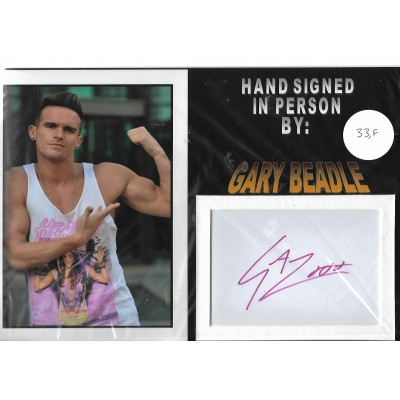 Gary Beadle autograph Geordie Shore 2