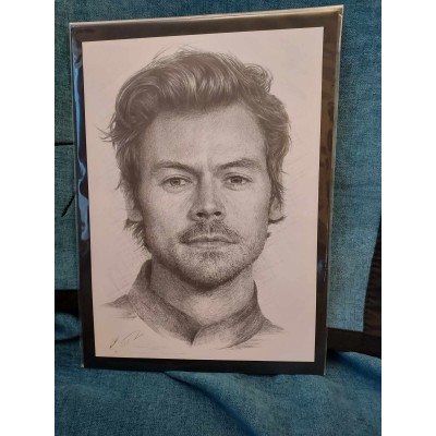 Jonathan Wood pencil drawing - Harry Styles