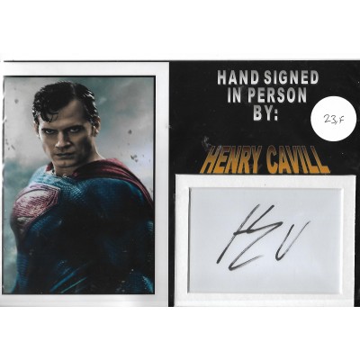 Henry Cavill autograph AFTAL Superman 