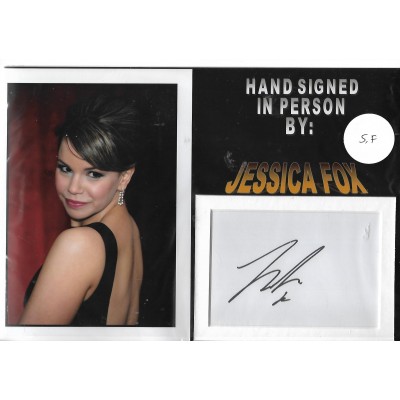 Jessica Fox autograph Hollyoaks